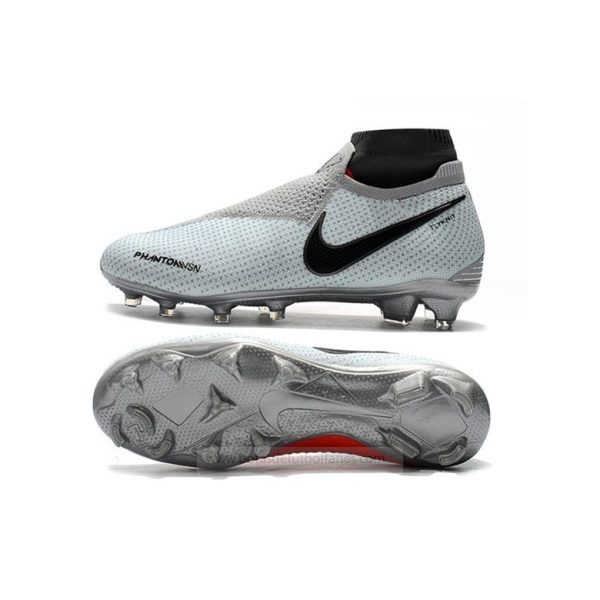 Nike Phantom Vision Elite DF FG Gris Rojo